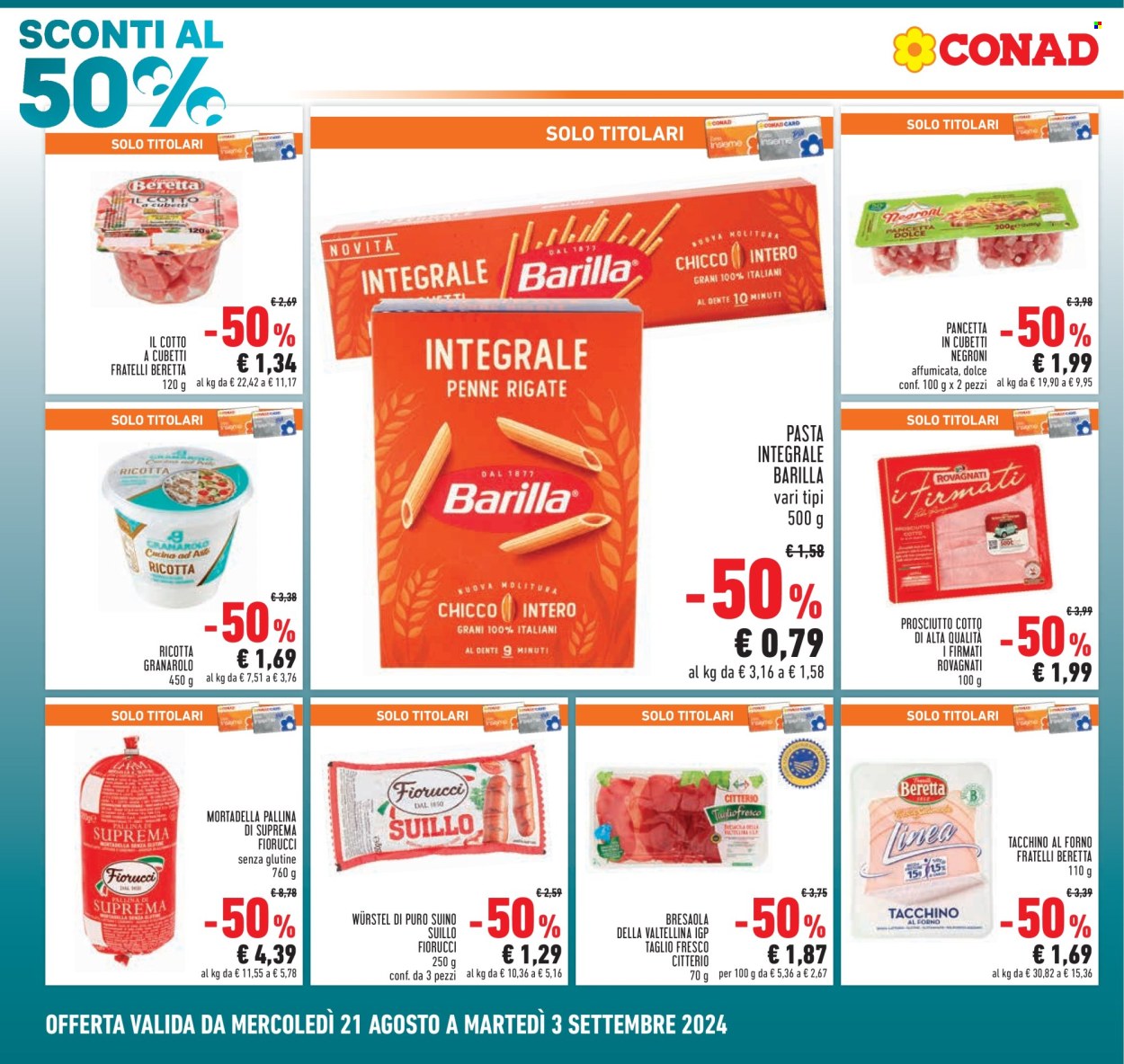 Volantino Conad - 21/8/2024 - 3/9/2024. Pagina 2