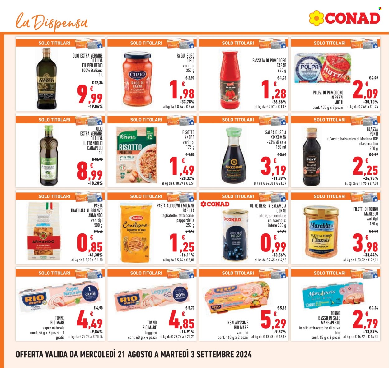 Volantino Conad - 21/8/2024 - 3/9/2024. Pagina 16