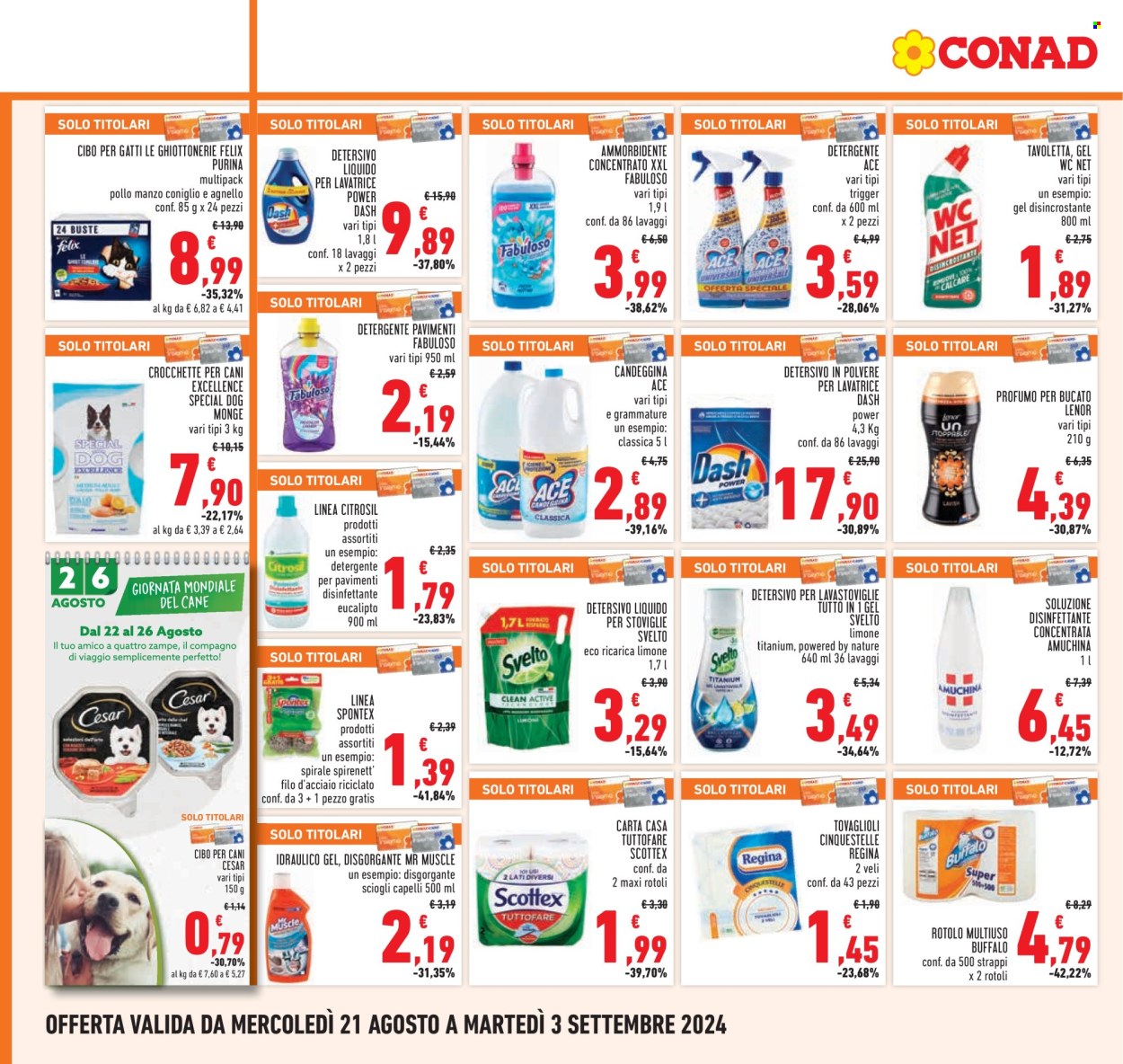 Volantino Conad - 21/8/2024 - 3/9/2024. Pagina 20