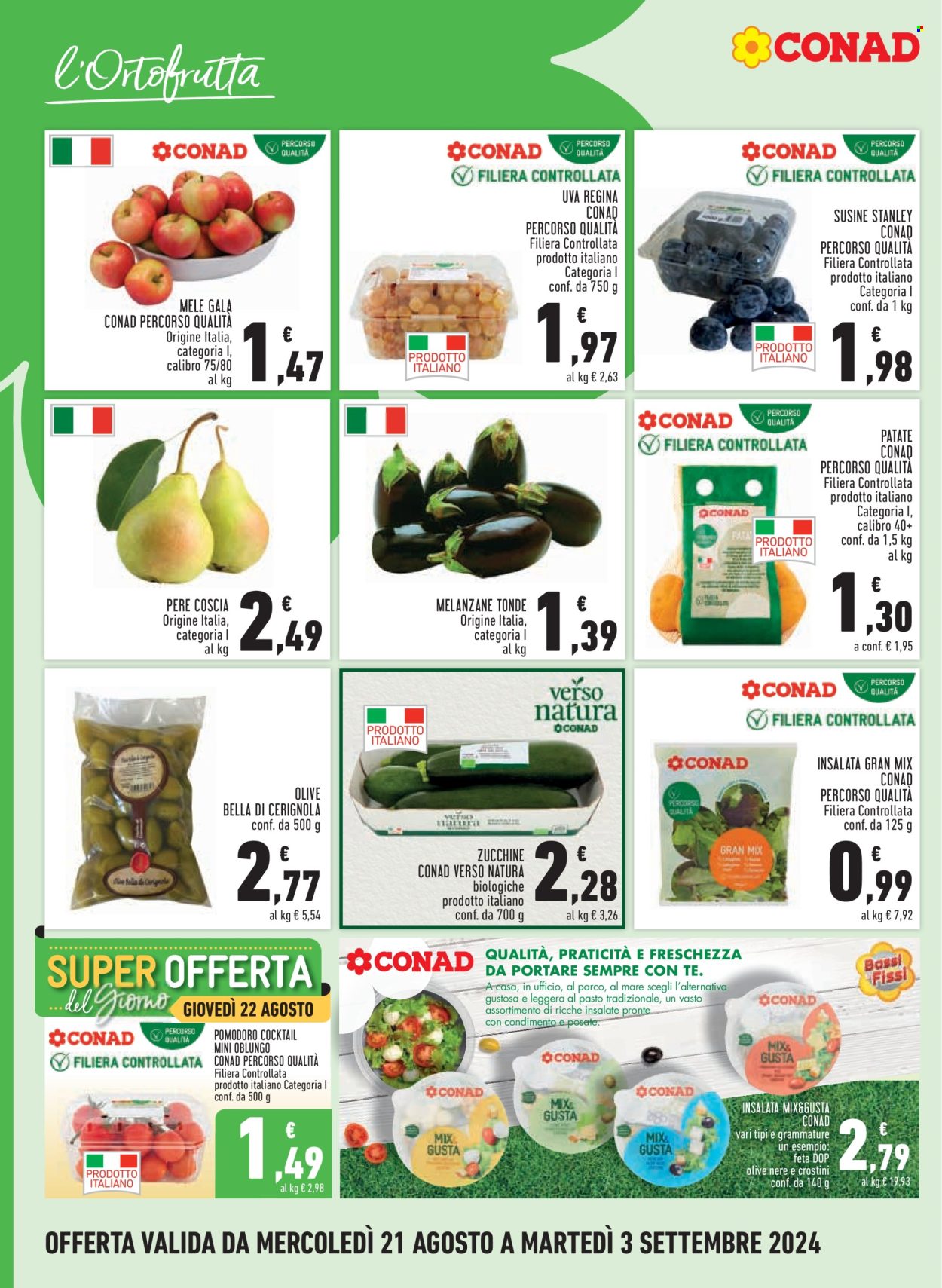 Volantino Margherita Conad - 21/8/2024 - 3/9/2024. Pagina 2