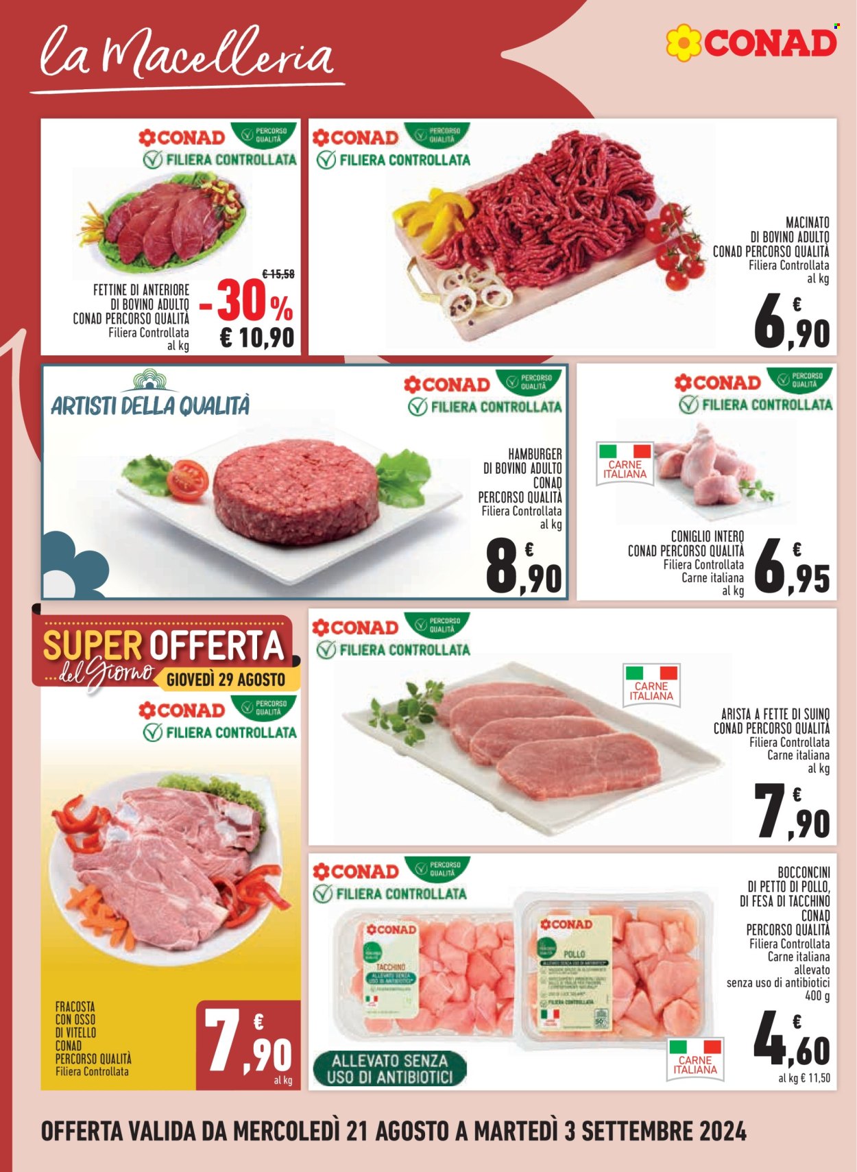 Leták Margherita Conad - 21.8.2024 - 3.9.2024. Strana 4