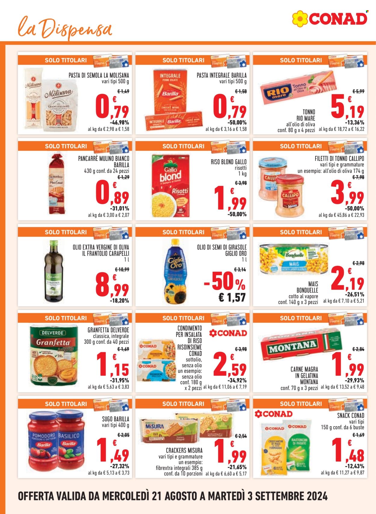 Volantino Margherita Conad - 21/8/2024 - 3/9/2024. Pagina 10