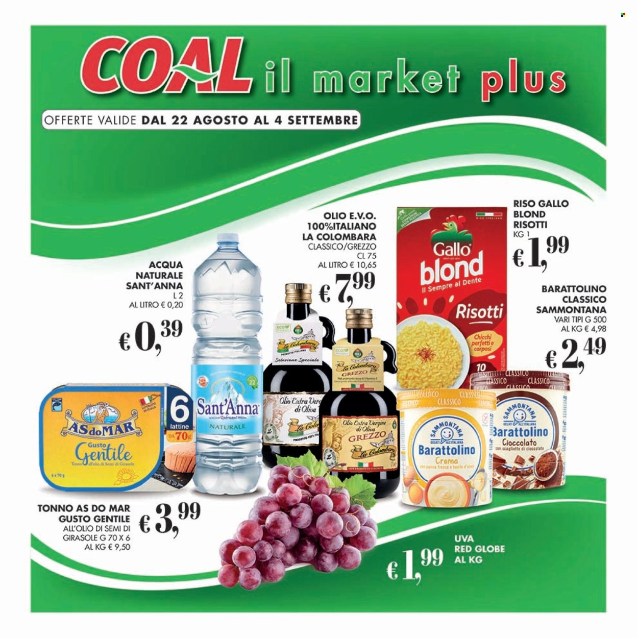Volantino COAL - 22/8/2024 - 4/9/2024. Pagina 1