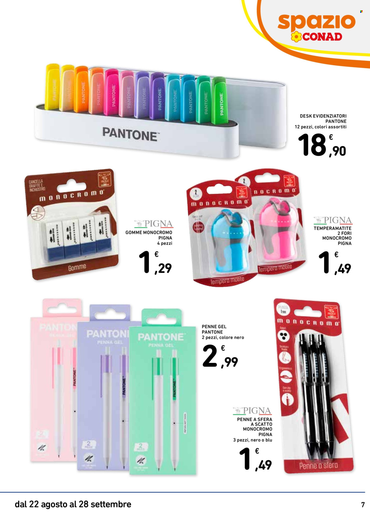 Volantino Spazio Conad - 22/8/2024 - 28/9/2024. Pagina 7
