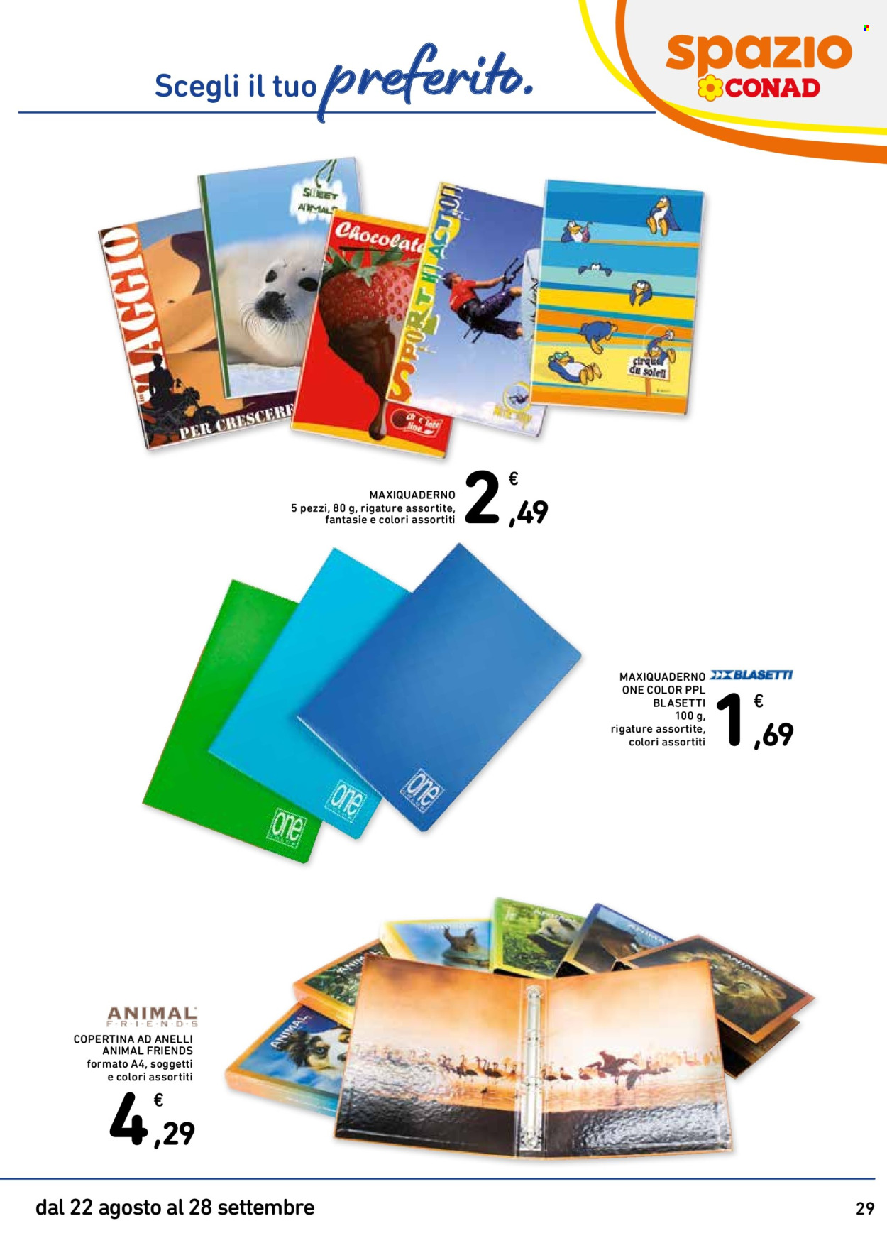 Volantino Spazio Conad - 22/8/2024 - 28/9/2024. Pagina 29