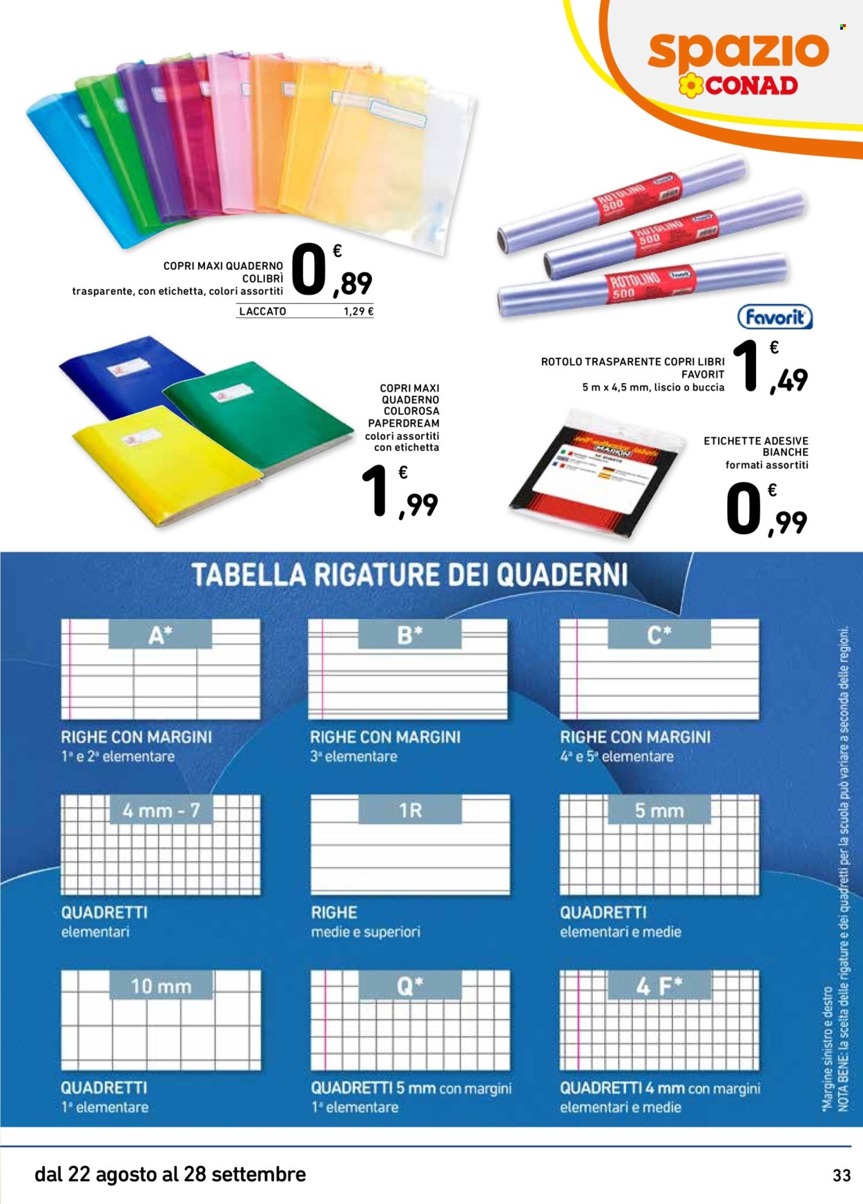 Volantino Spazio Conad - 22/8/2024 - 28/9/2024. Pagina 33