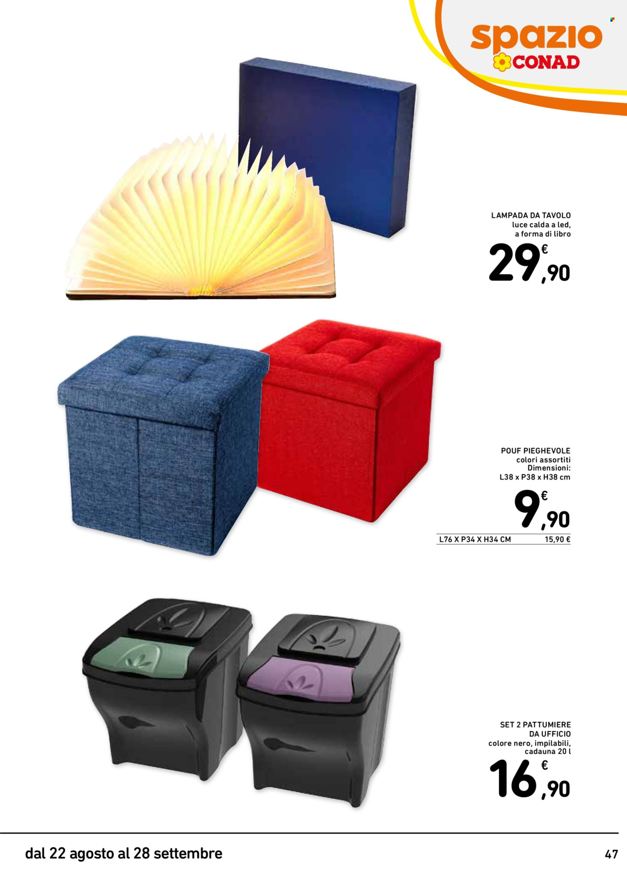 Volantino Spazio Conad - 22/8/2024 - 28/9/2024. Pagina 47