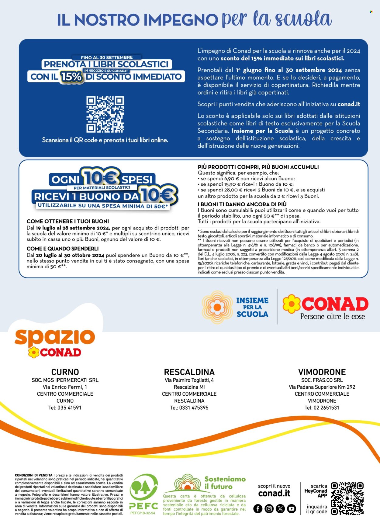 Volantino Spazio Conad - 22/8/2024 - 28/9/2024. Pagina 48