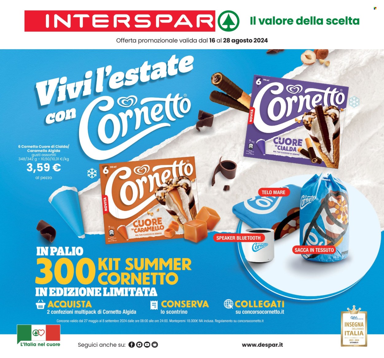 Volantino Interspar - 16/8/2024 - 28/8/2024. Pagina 1