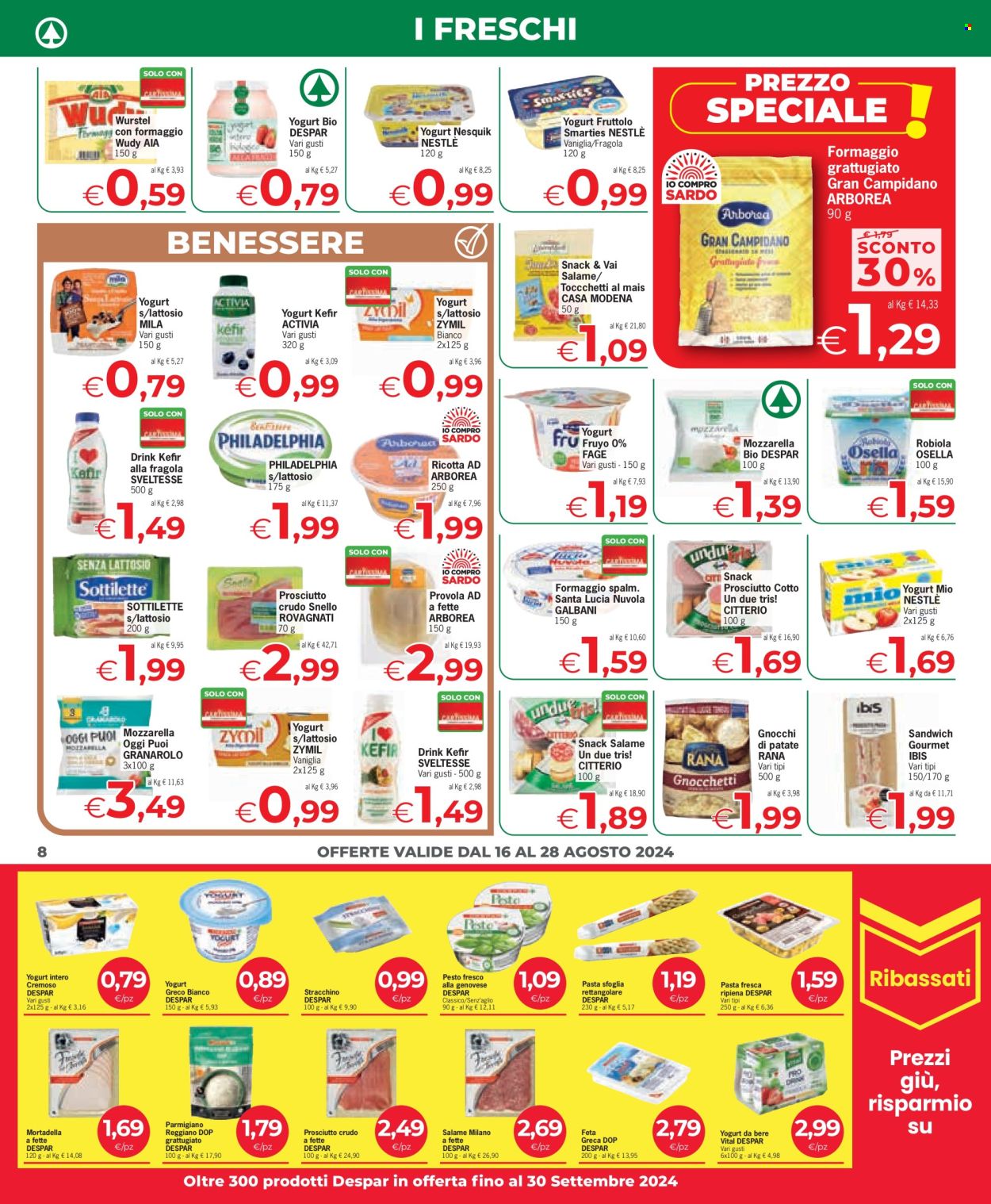 Volantino Despar - 16/8/2024 - 28/8/2024. Pagina 8