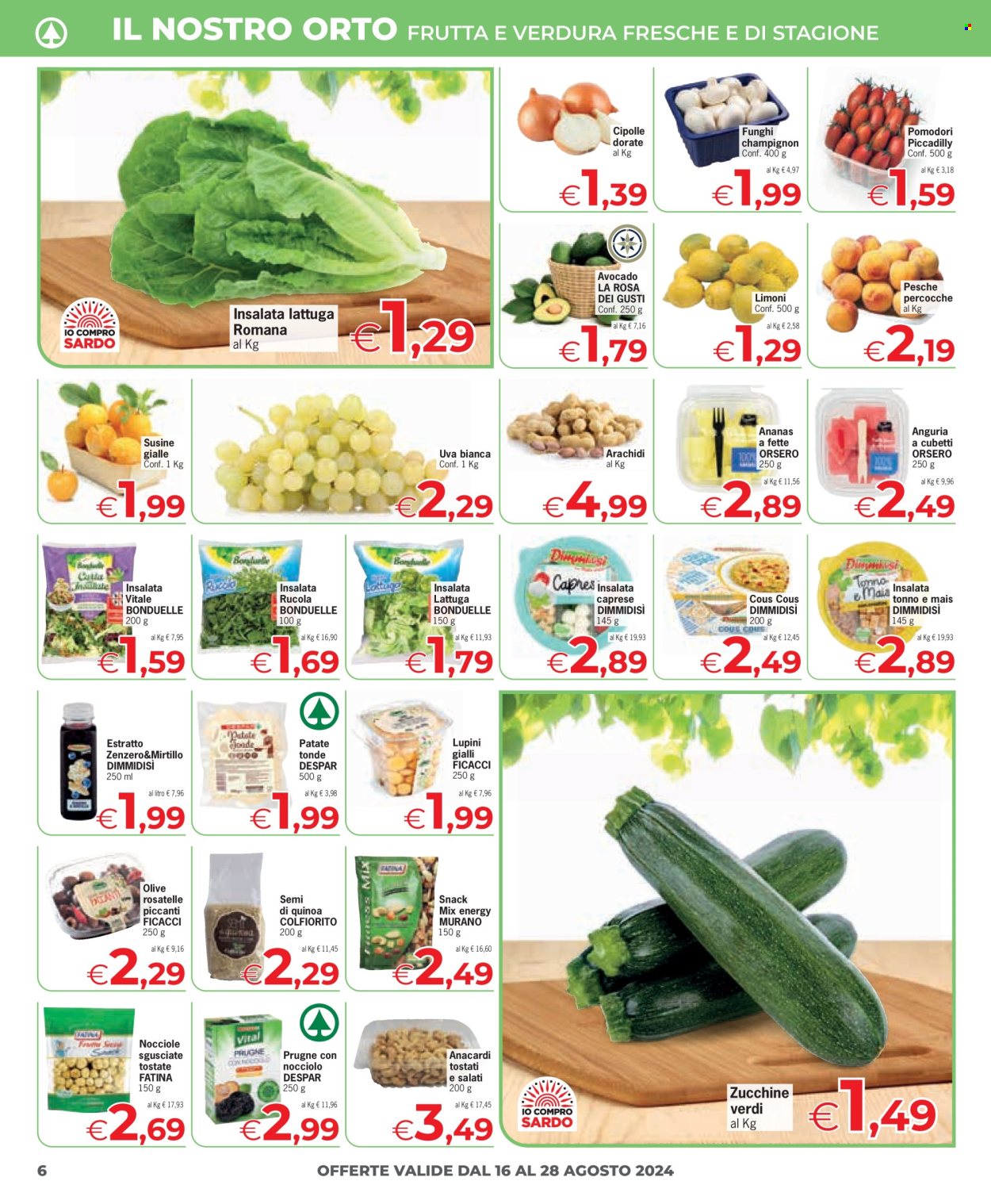 Volantino Eurospar - 16/8/2024 - 28/8/2024. Pagina 6