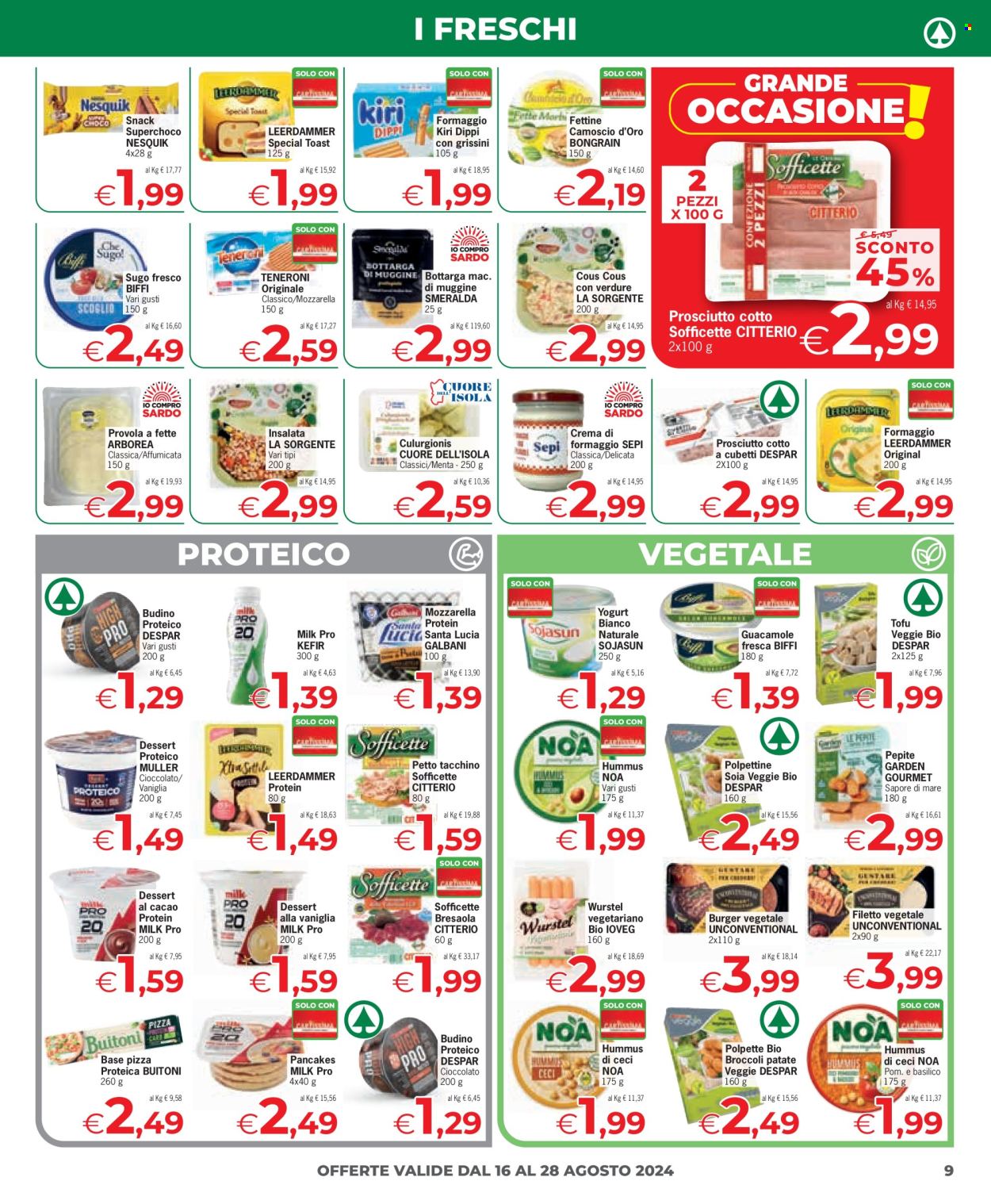 Volantino Eurospar - 16/8/2024 - 28/8/2024. Pagina 9