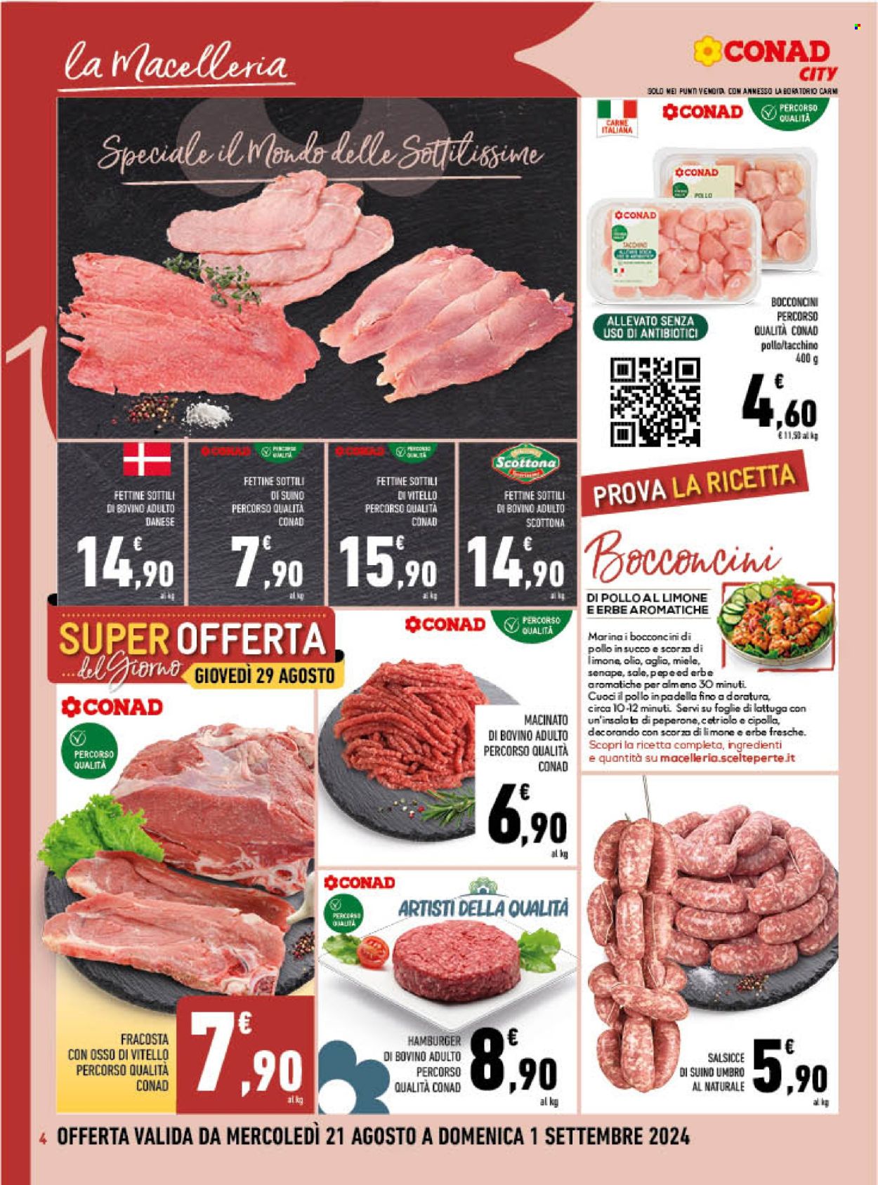 Volantino Conad City - 21/8/2024 - 1/9/2024. Pagina 4