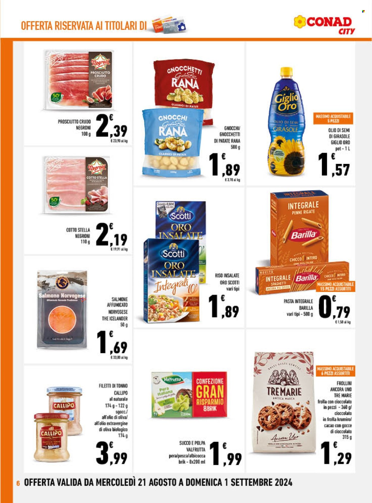 Volantino Conad City - 21/8/2024 - 1/9/2024. Pagina 6