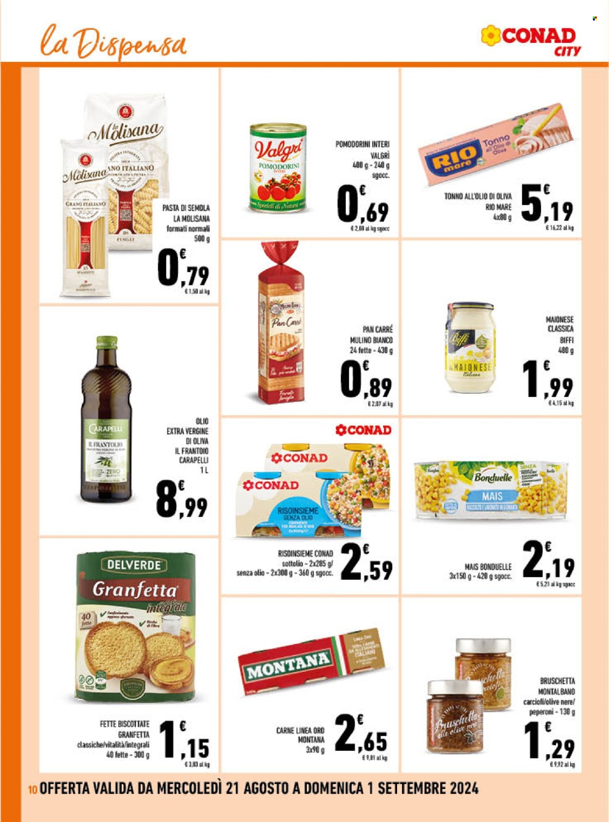 Volantino Conad City - 21/8/2024 - 1/9/2024. Pagina 10