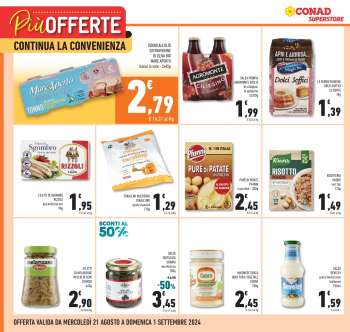 Volantino Conad Superstore - 21/8/2024 - 1/9/2024.