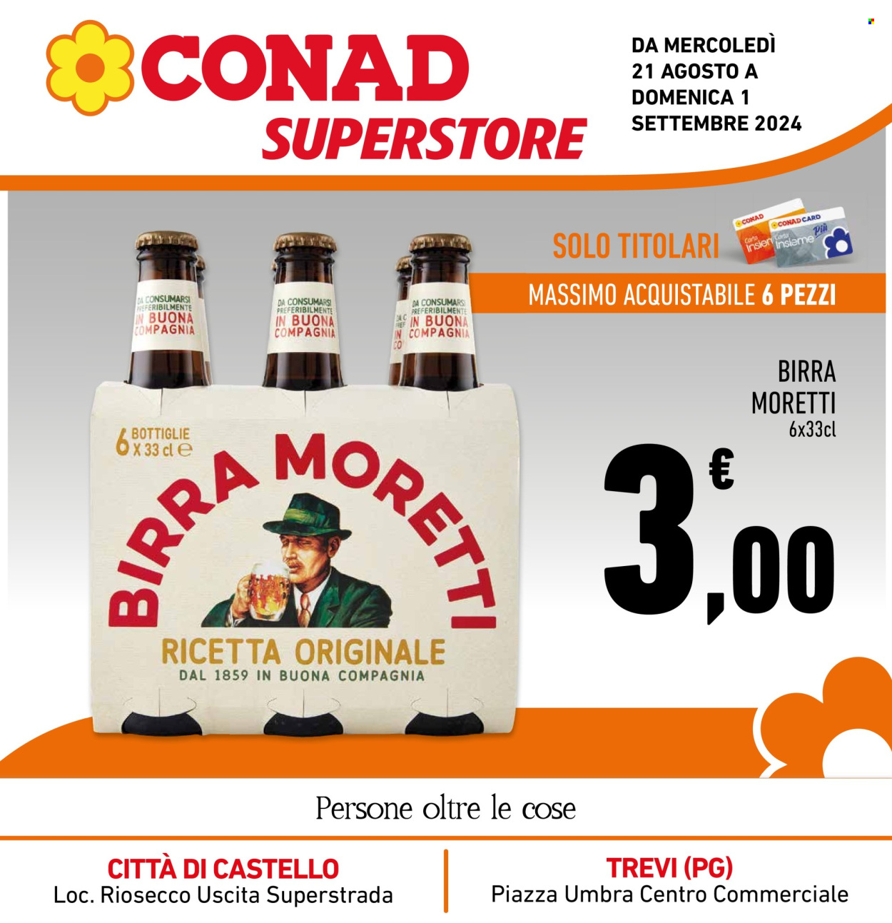 Leták Conad Superstore - 21.8.2024 - 1.9.2024. Strana 1