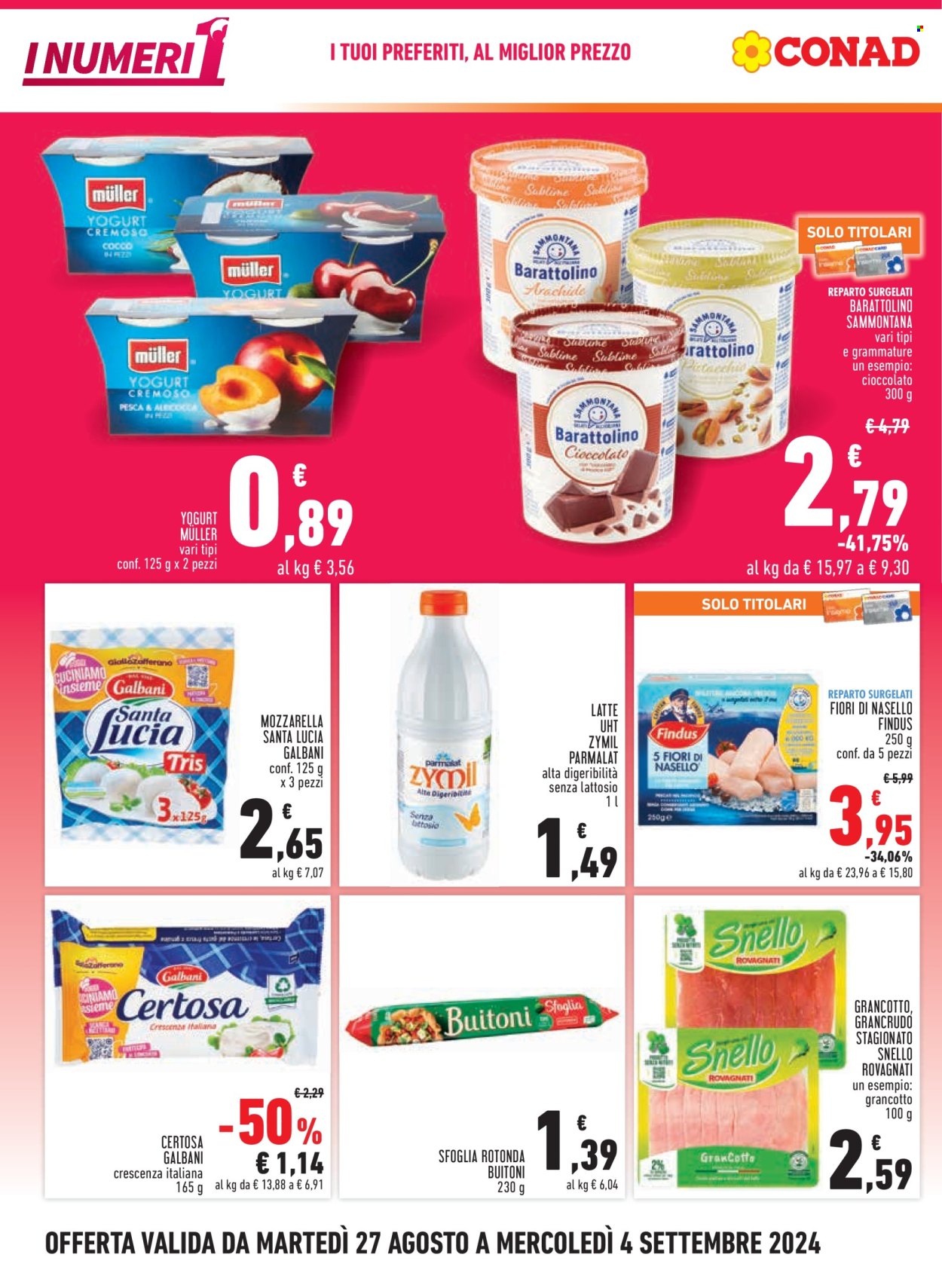Leták Margherita Conad - 27.8.2024 - 4.9.2024. Strana 4