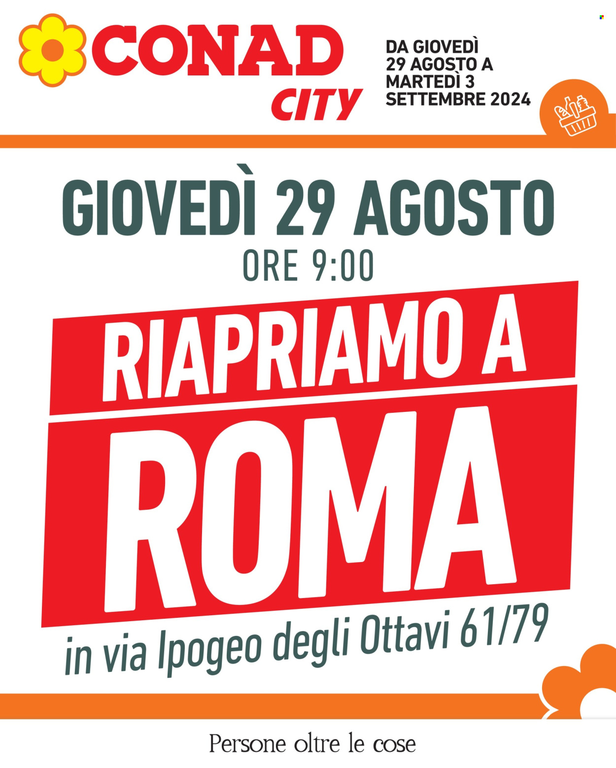 Volantino Conad City - 29/8/2024 - 3/9/2024. Pagina 1