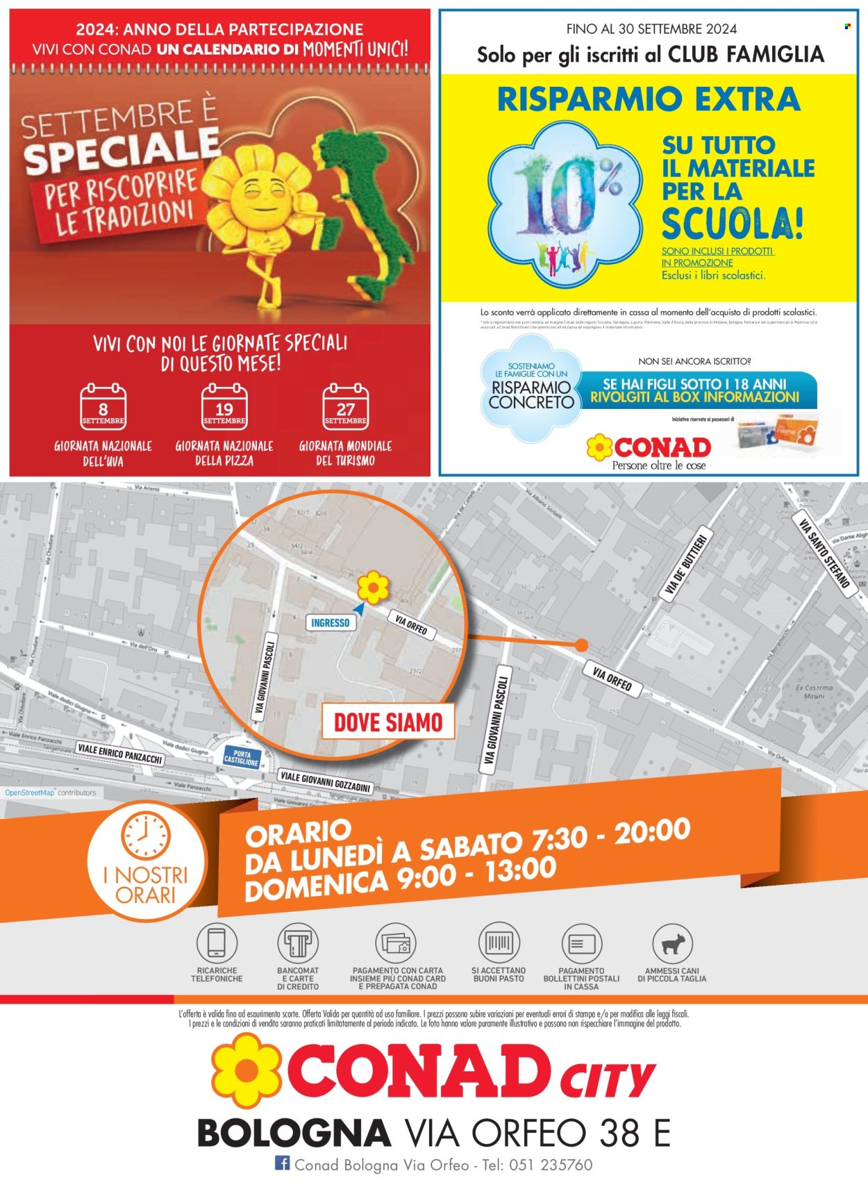 Volantino Margherita Conad - 27/8/2024 - 4/9/2024. Pagina 20