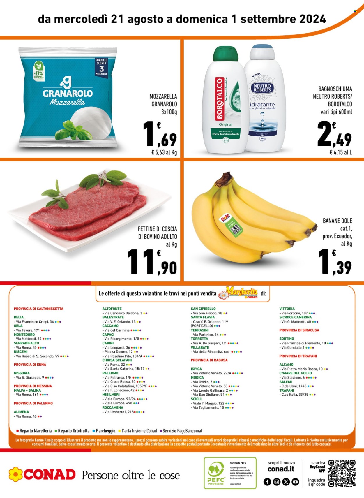 Volantino Margherita Conad - 21/8/2024 - 1/9/2024. Pagina 16