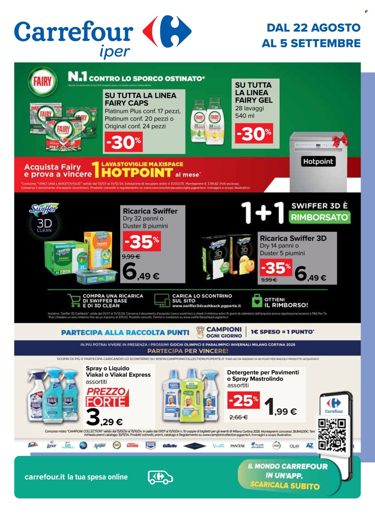 Volantino Carrefour - 22/8/2024 - 5/9/2024. Pagina 1