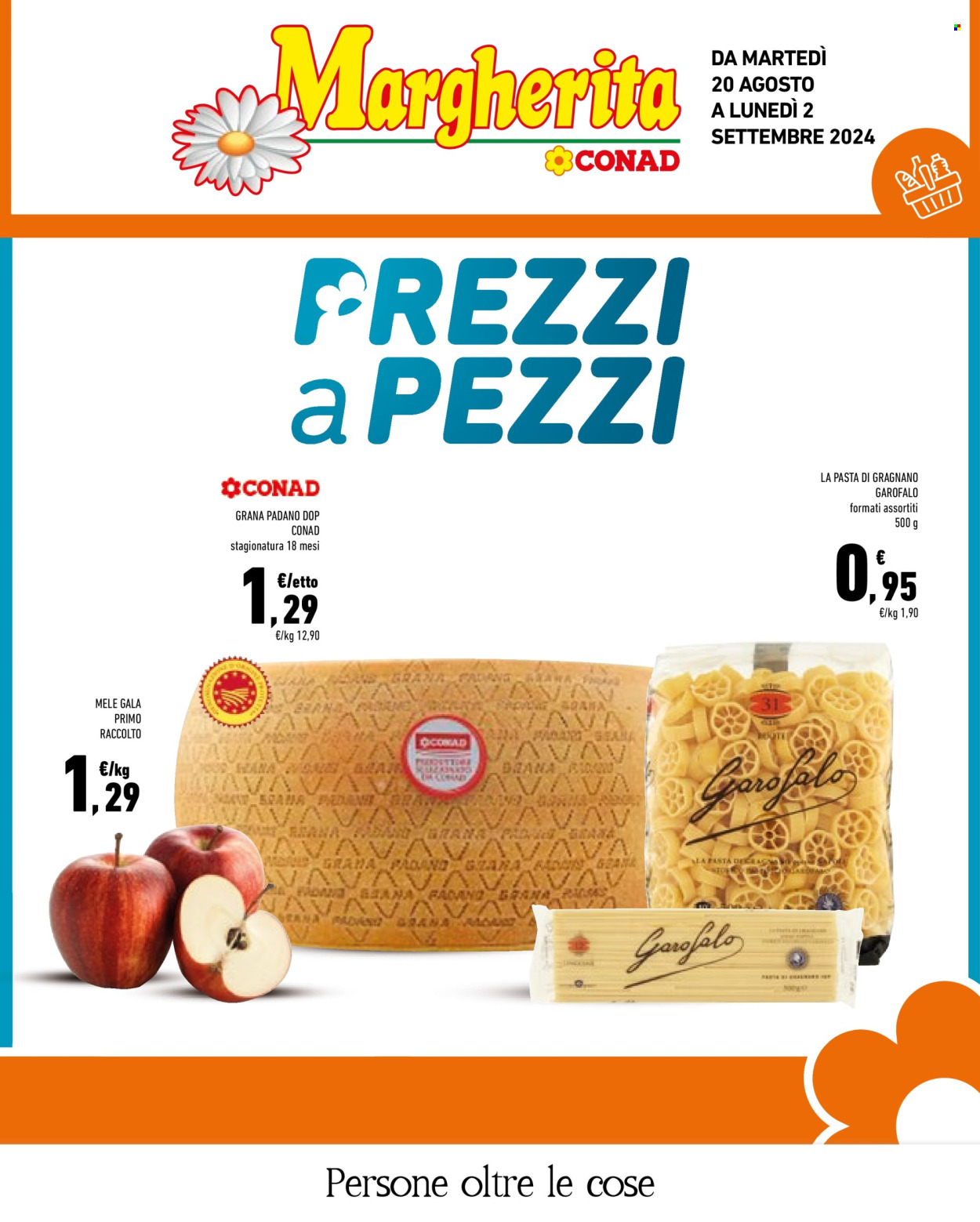 Volantino Margherita Conad - 20/8/2024 - 2/9/2024. Pagina 1