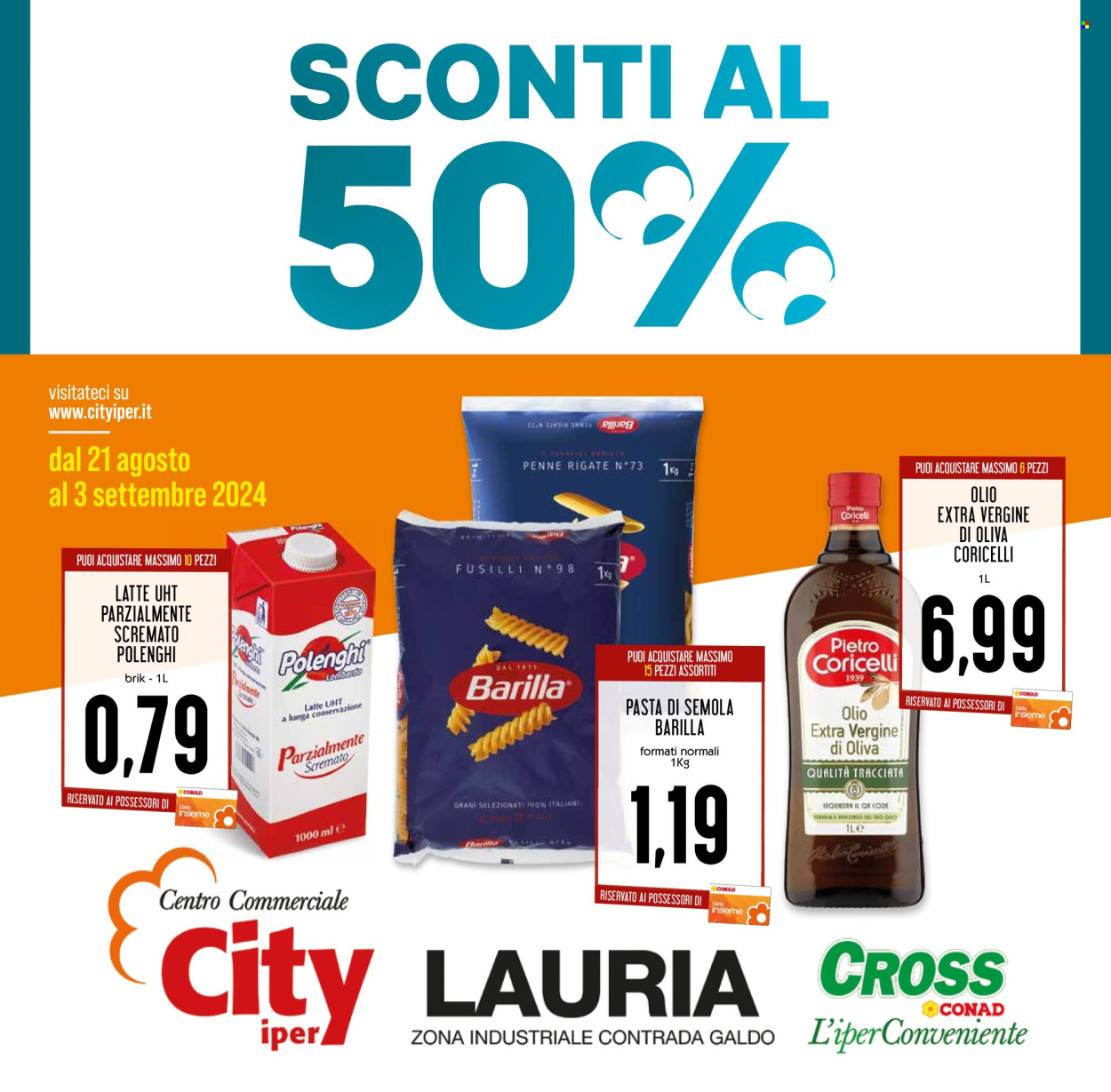 Volantino Conad Superstore - 21/8/2024 - 3/9/2024. Pagina 1