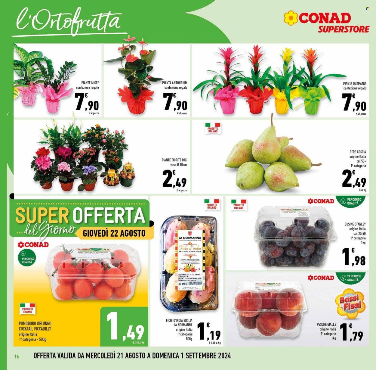 Volantino Conad Superstore - 21/8/2024 - 3/9/2024. Pagina 16