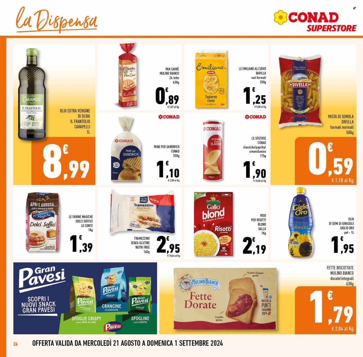 Volantino Conad Superstore - 21/8/2024 - 3/9/2024. Pagina 26