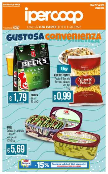 Volantino Coop - 17/8/2024 - 26/8/2024.