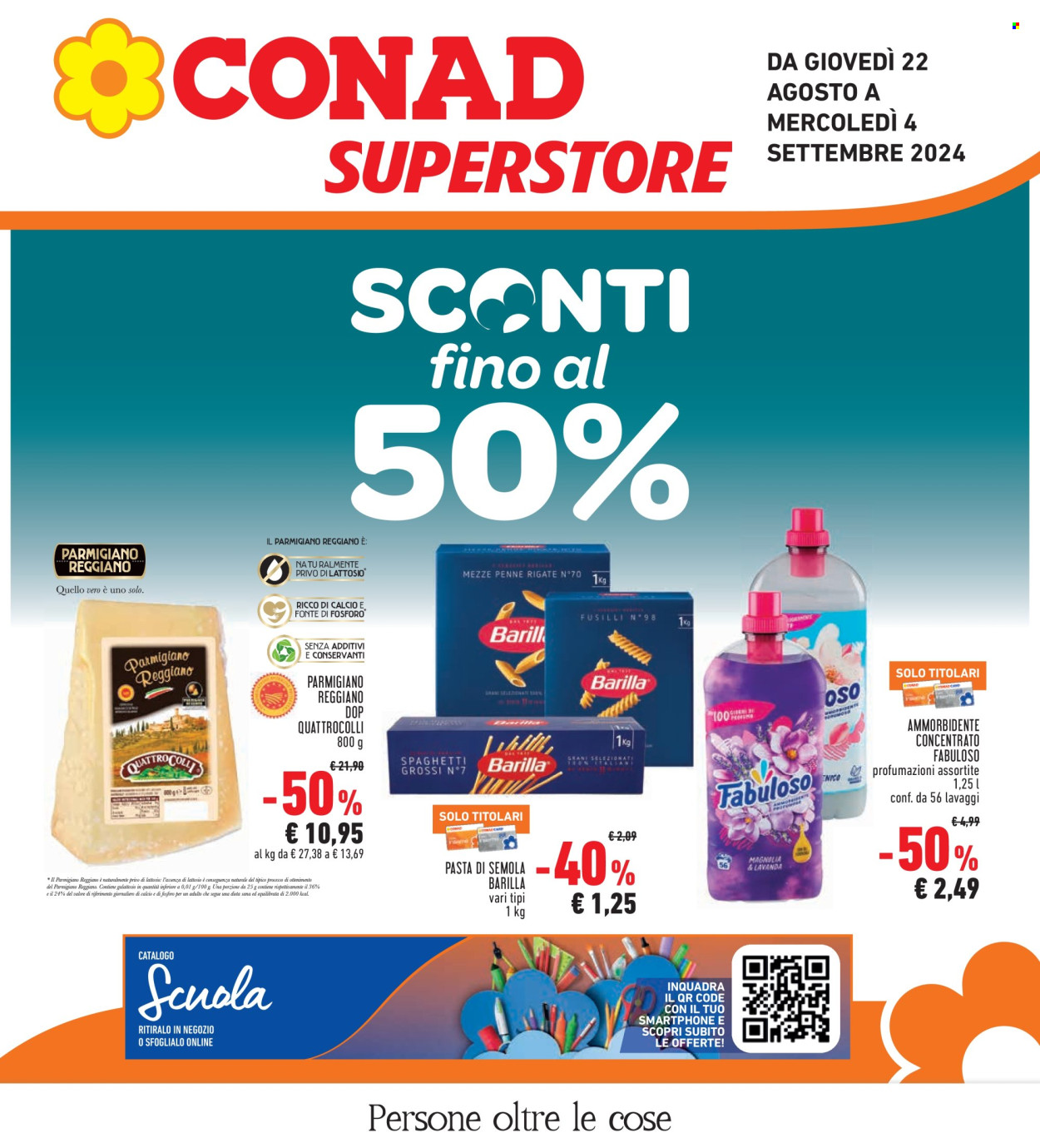 Volantino Conad Superstore - 22/8/2024 - 4/9/2024. Pagina 1