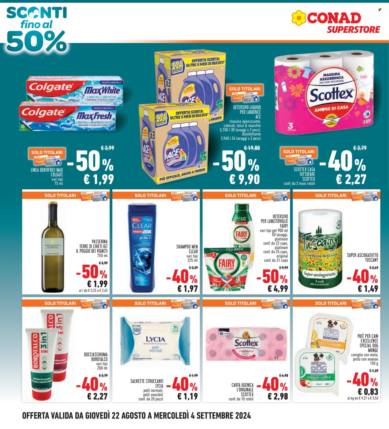 Volantino Conad Superstore - 22/8/2024 - 4/9/2024. Pagina 4