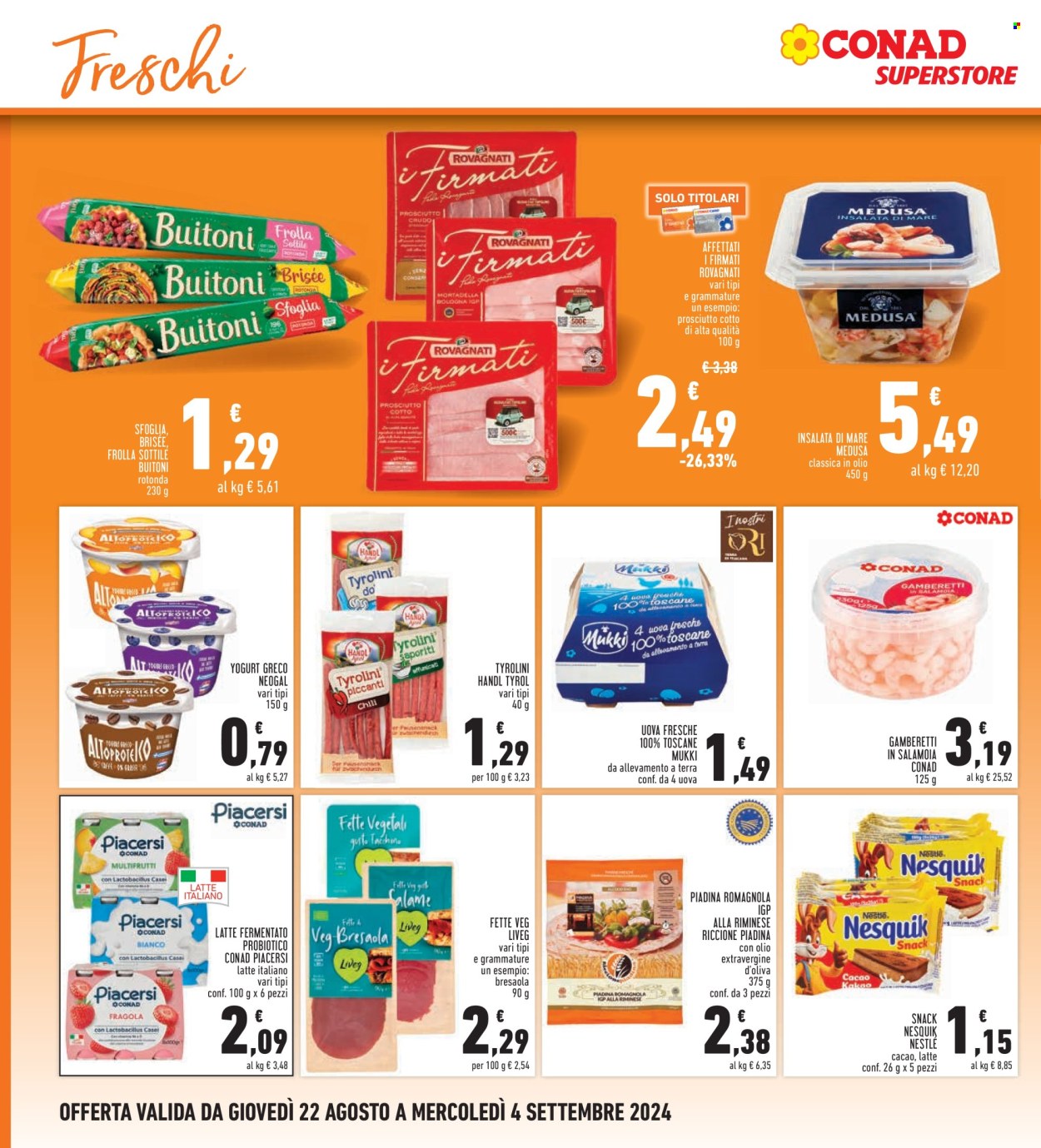 Volantino Conad Superstore - 22/8/2024 - 4/9/2024. Pagina 12