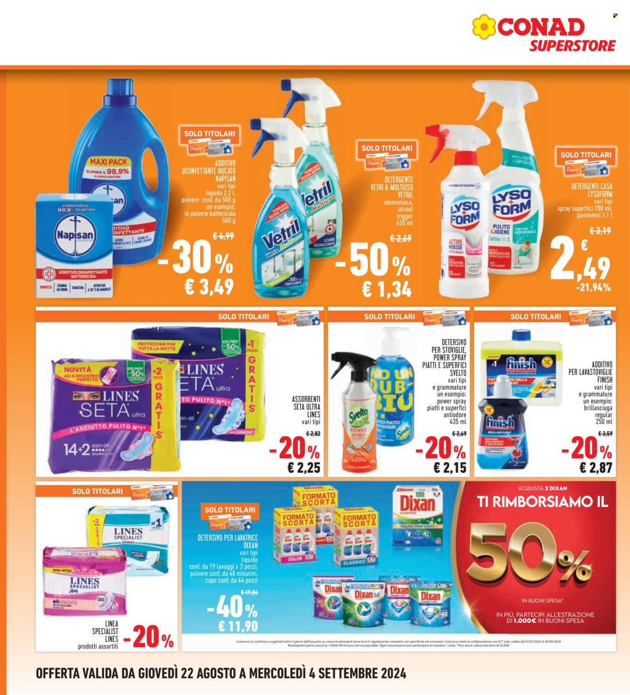 Volantino Conad Superstore - 22/8/2024 - 4/9/2024. Pagina 24