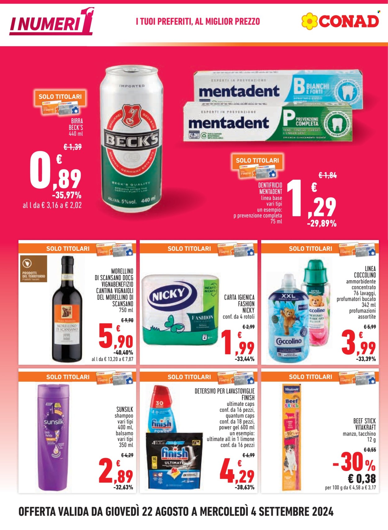 Volantino Conad City - 22/8/2024 - 4/9/2024. Pagina 4