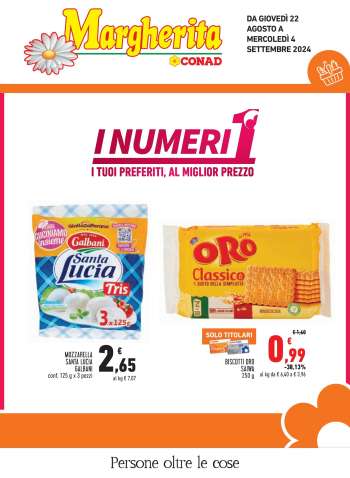 Volantino Margherita Conad - 22/8/2024 - 4/9/2024.