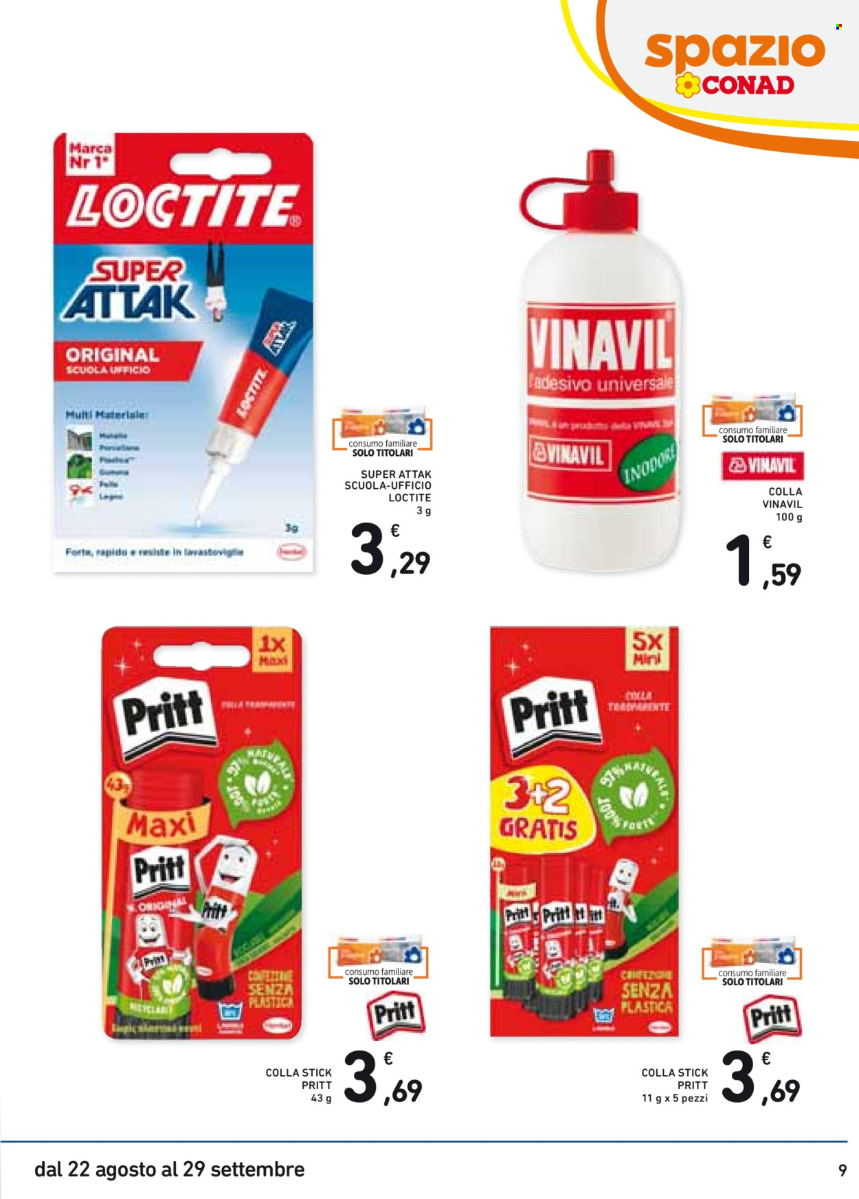 Volantino Spazio Conad - 22/8/2024 - 29/9/2024. Pagina 9