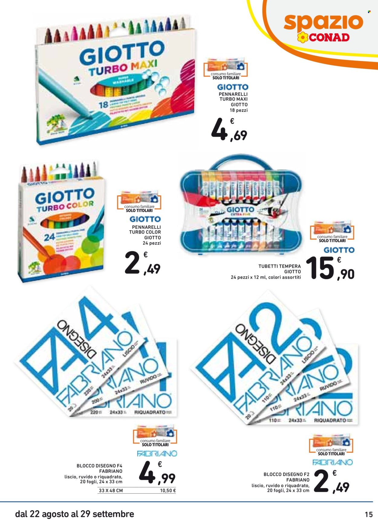 Volantino Spazio Conad - 22/8/2024 - 29/9/2024. Pagina 15