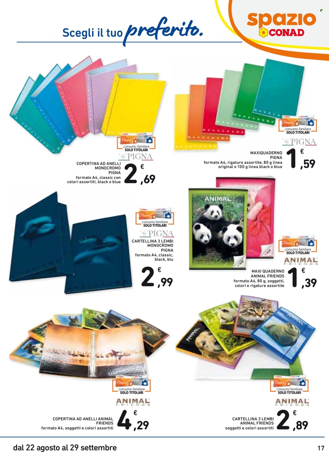 Volantino Spazio Conad - 22/8/2024 - 29/9/2024. Pagina 17