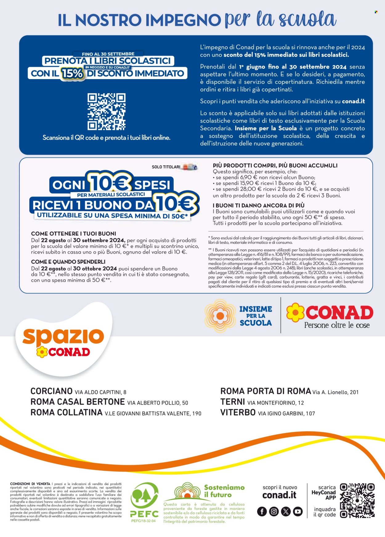 Volantino Spazio Conad - 22/8/2024 - 29/9/2024. Pagina 28