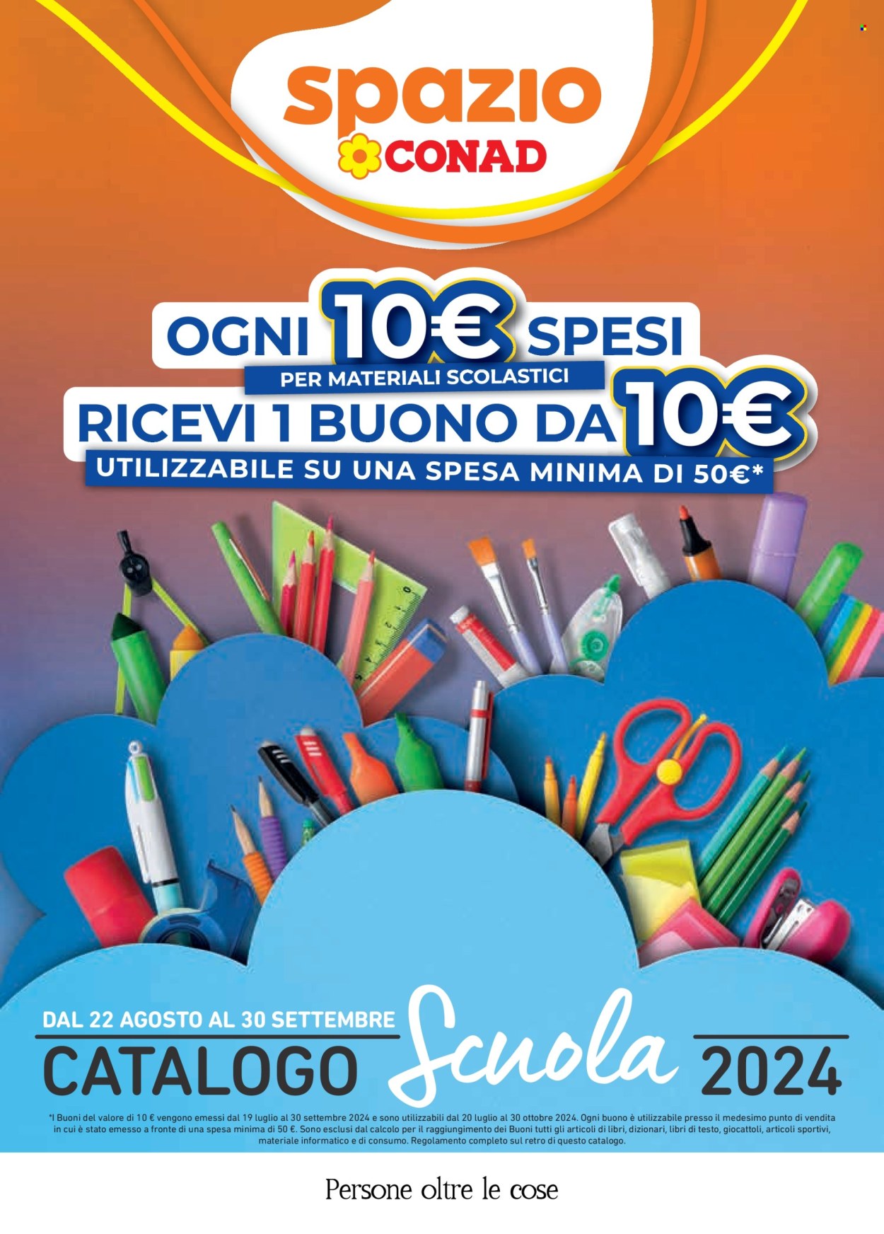 Volantino Spazio Conad - 22/8/2024 - 30/9/2024. Pagina 1