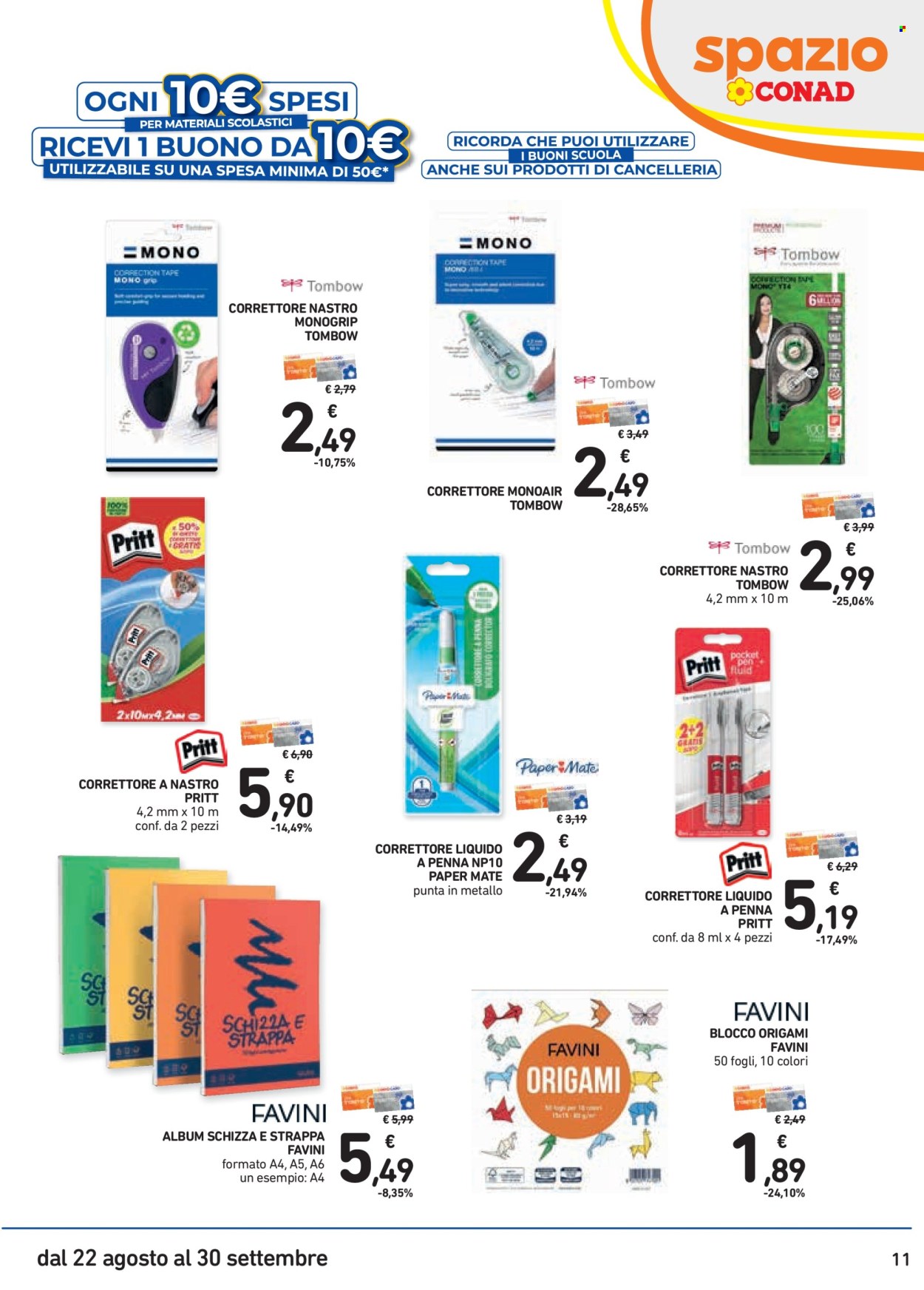 Volantino Spazio Conad - 22/8/2024 - 30/9/2024. Pagina 11