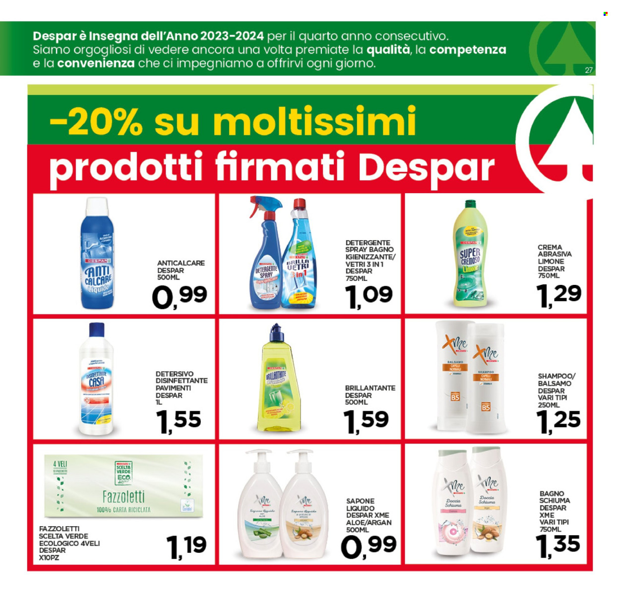Volantino Eurospar - 19/8/2024 - 1/9/2024. Pagina 27