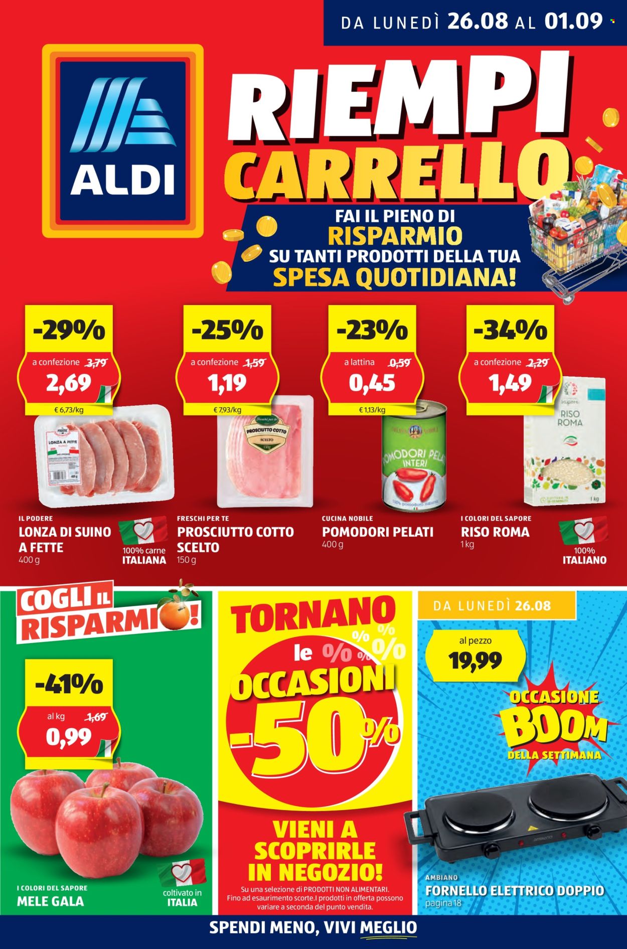 Volantino Aldi - 26/8/2024 - 1/9/2024. Pagina 1