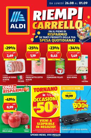 Volantino Aldi - 26/8/2024 - 1/9/2024.