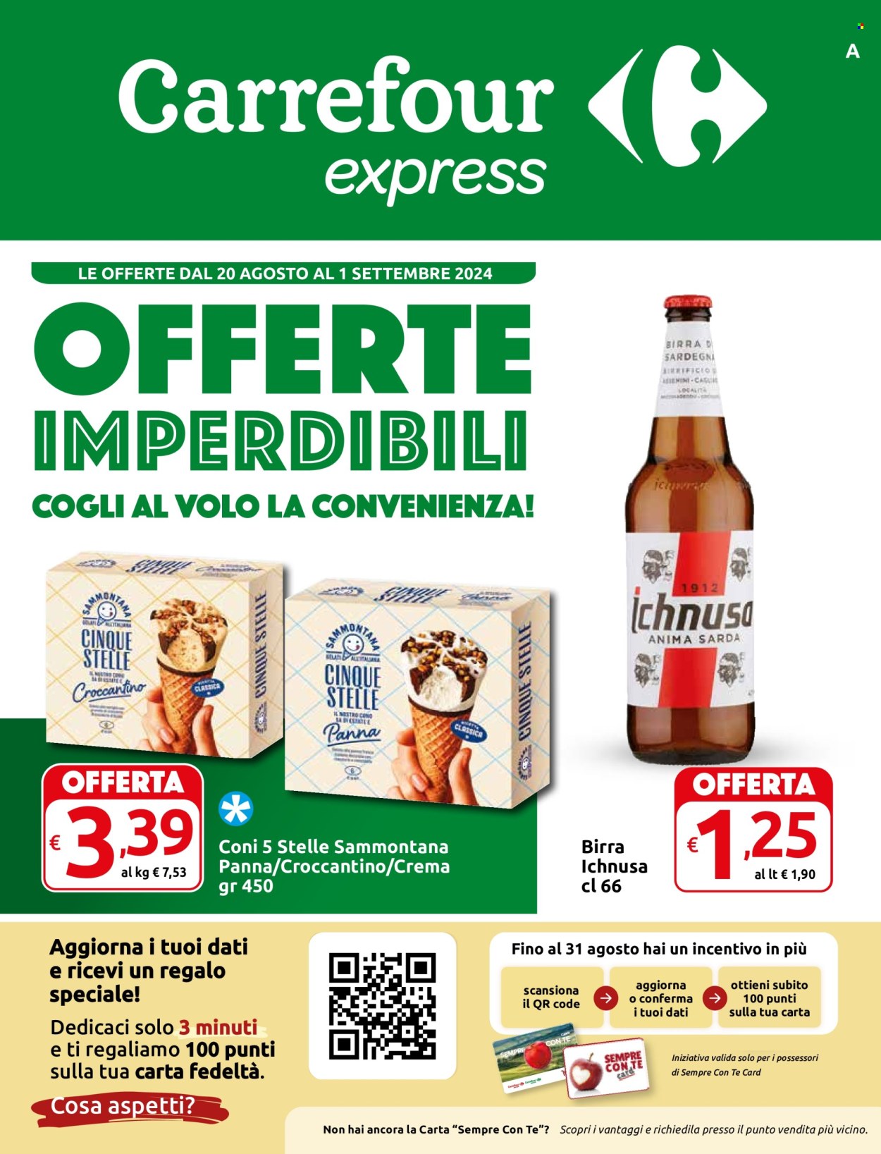 Volantino Carrefour - 20/8/2024 - 1/9/2024. Pagina 1