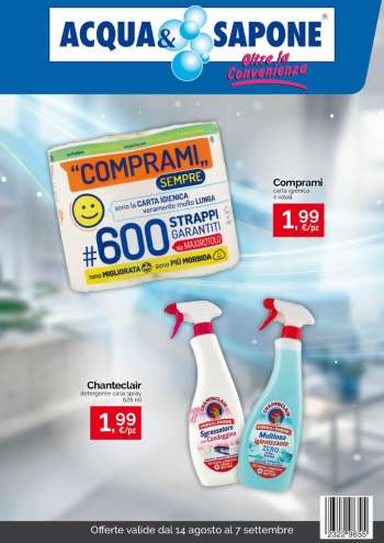 Volantino Acqua & Sapone - 14/8/2024 - 7/9/2024.
