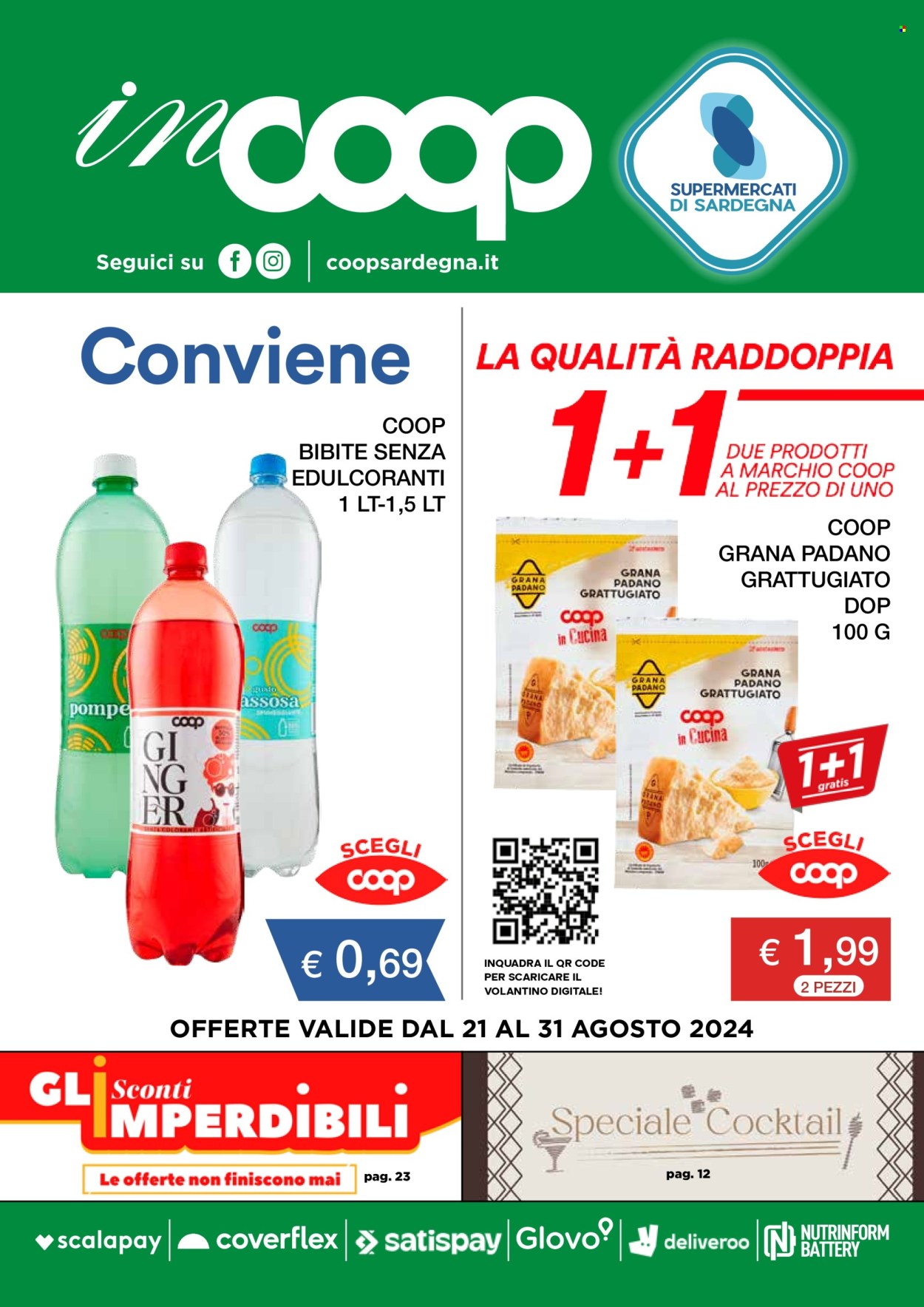 Volantino Coop - 21/8/2024 - 31/8/2024. Pagina 1