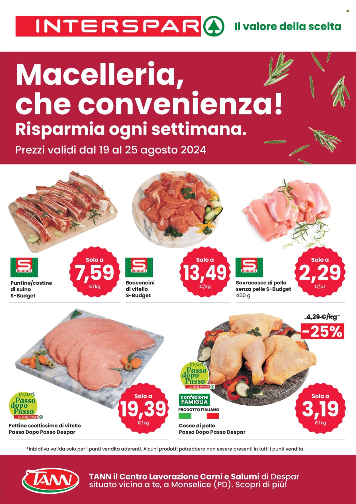Volantino Interspar - 19/8/2024 - 25/8/2024. Pagina 1